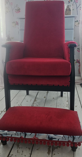 Parker knoll red upholstered - parker,