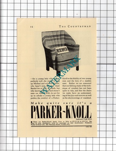 Parker knoll chair advert - advert,
