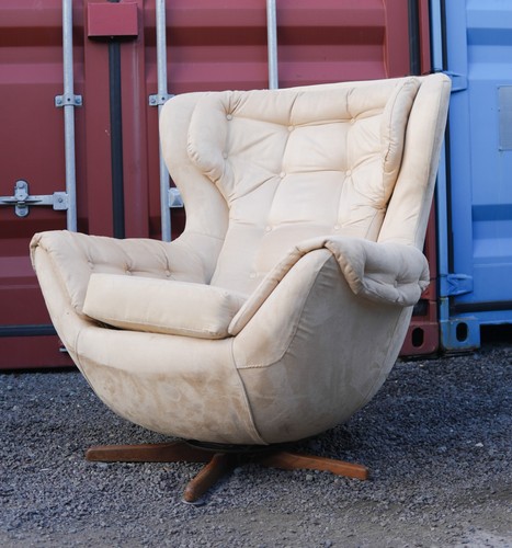 Mid century swivel chair teak - mid,